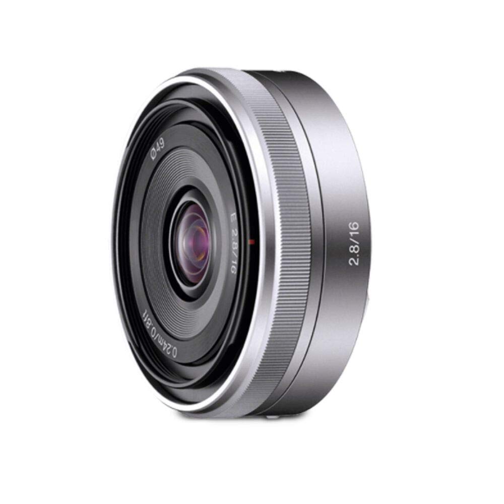 sony-sel16f28-super-weitwinkel-objektiv-16-mm-f2-8-e-mount-aps-c-silber image 1