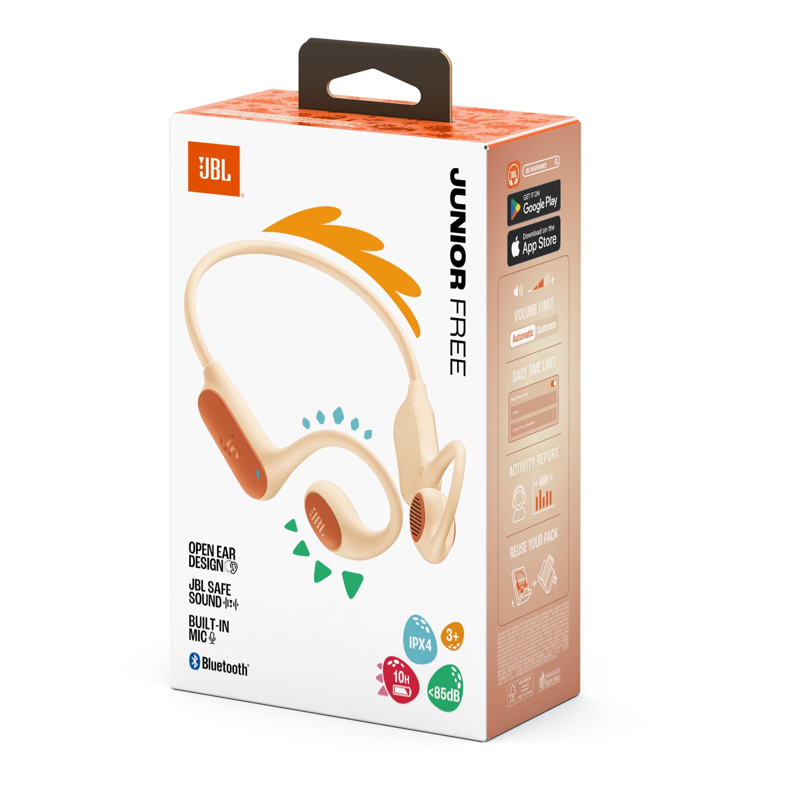 jbl-junior-free-kabellose-open-ear-kopfh-rer-f-r-kinder-peach-10-std-akkulaufzei image 7