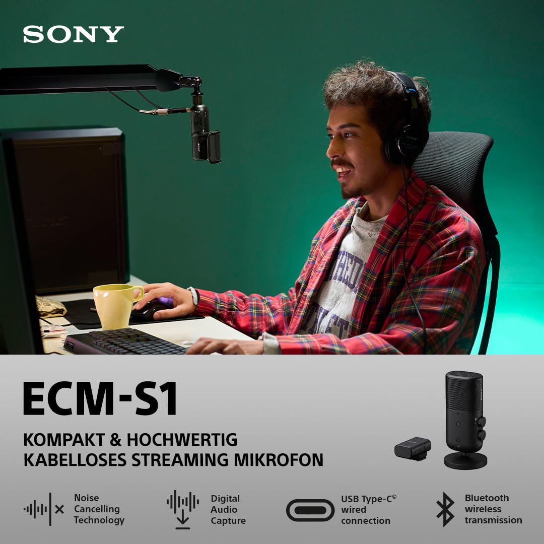 sony-ecm-s1-streaming-mikrofon-kabellos-kompakt-mit-rauschunterdr-ckung-f-r-podc image 2