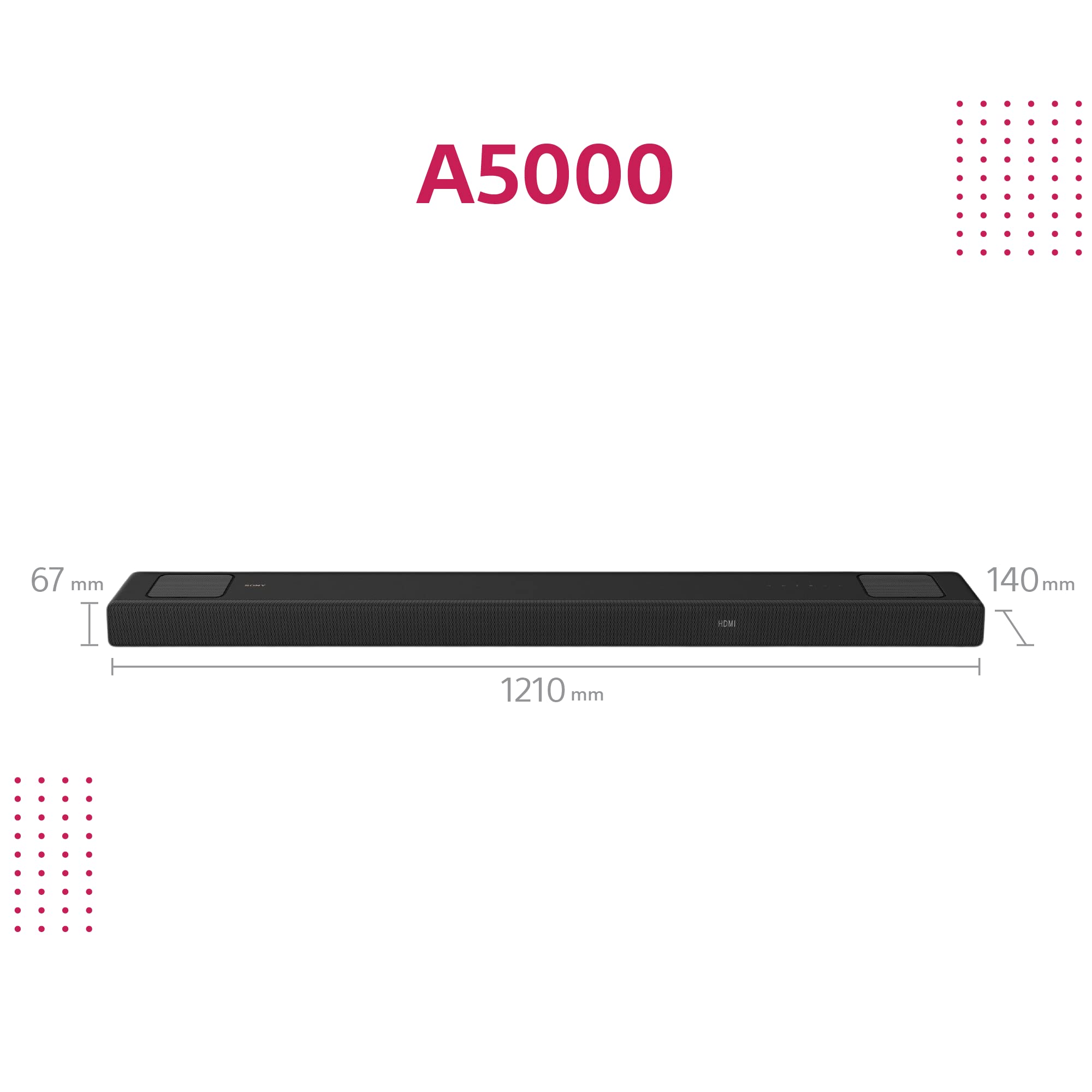 sony-ht-a5000-5-1-2-soundbar-mit-450-w-dolby-atmos-eingebautem-subwoofer-schwarz image 3