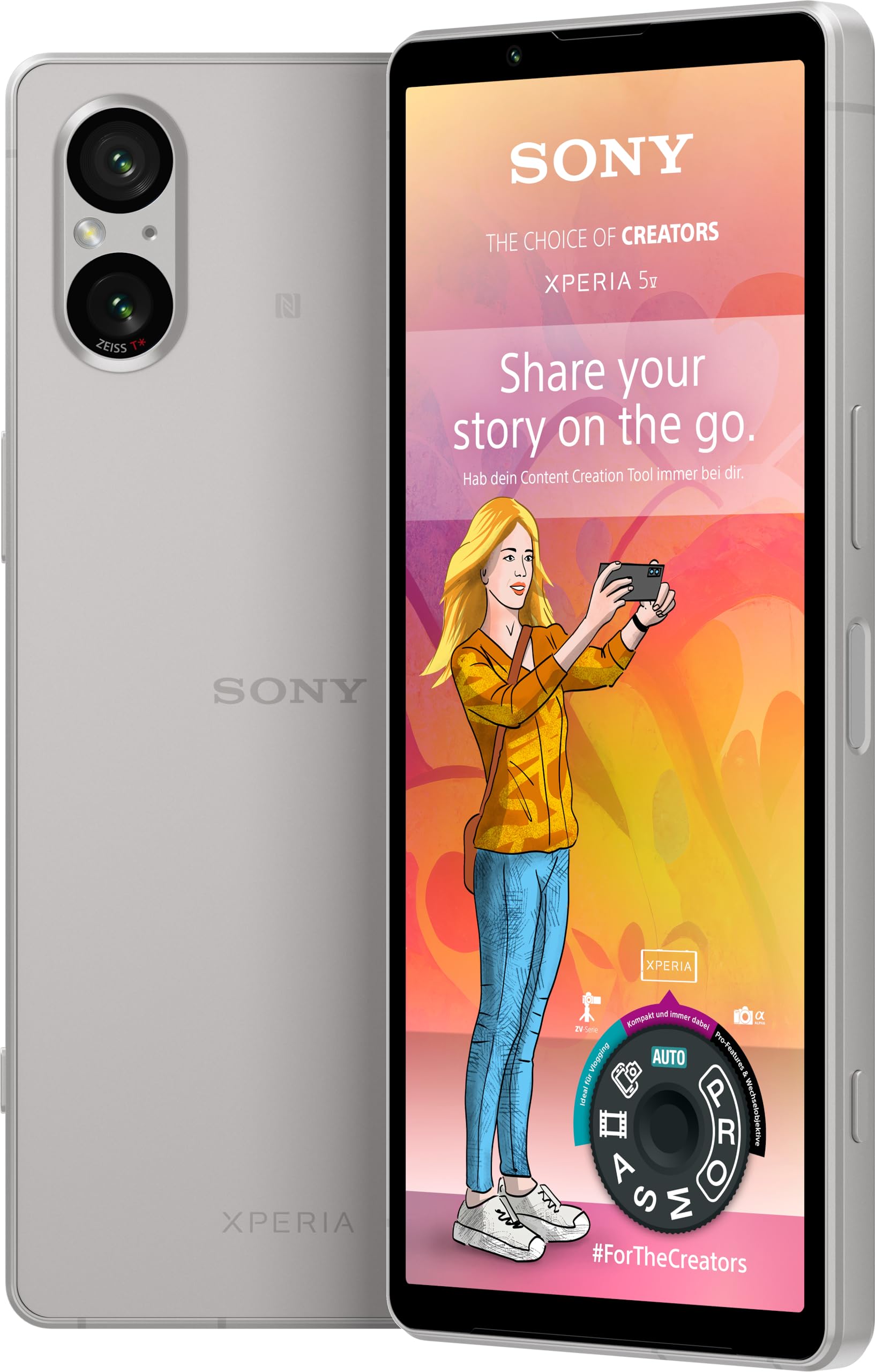 sony-xperia-5-v-smartphone-6-1-zoll-120hz-oled-5000-mah-platin-silber image 2