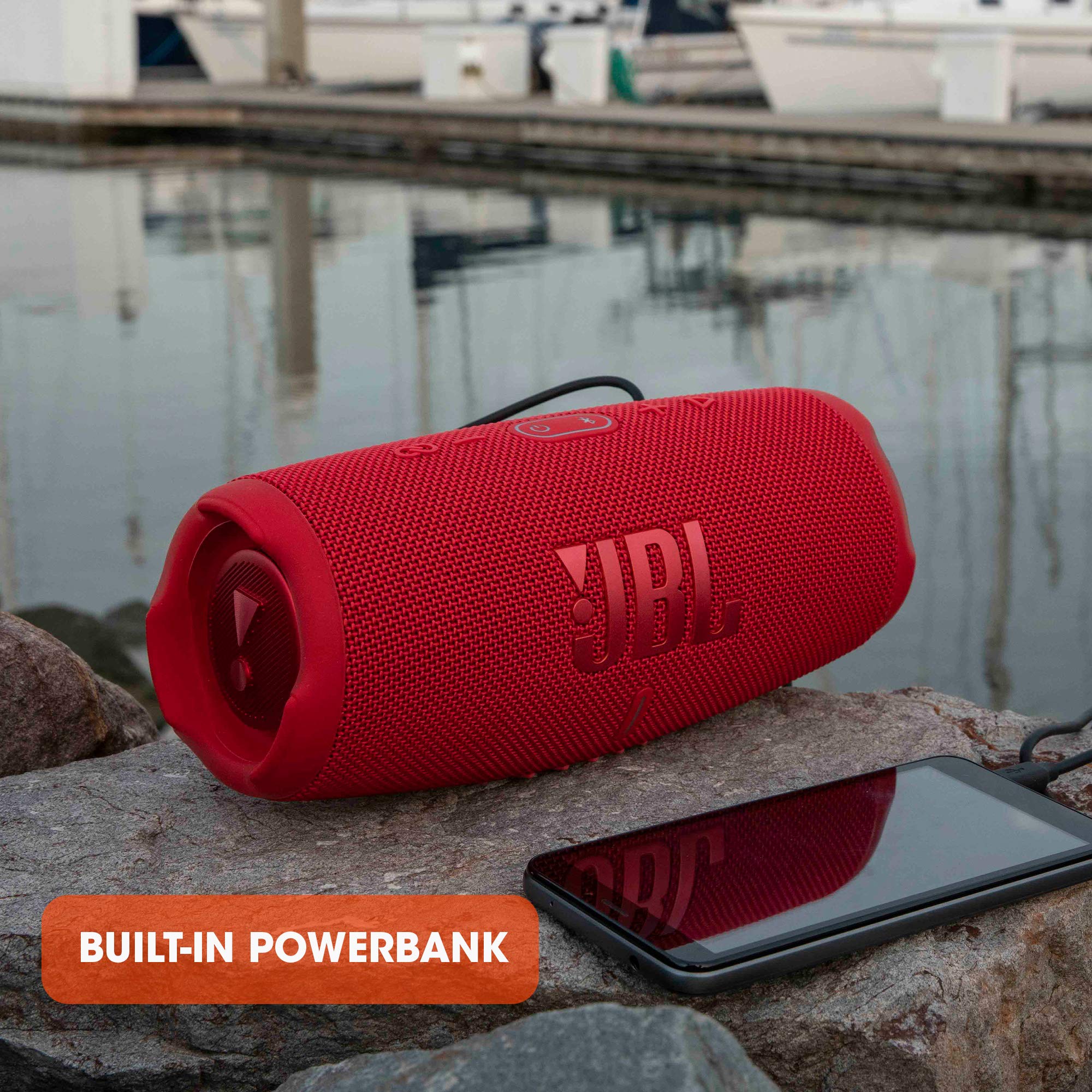 jbl-charge-5-bluetooth-lautsprecher-schwarz-tragbar-wasserdicht-mit-powerbank-un image 4